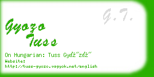 gyozo tuss business card